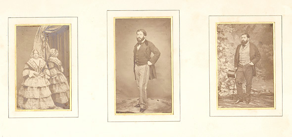 Group of Six Cdvs of the Aguado Family and Friends 1859<p>© André Adolphe-Eugène Disdéri</p>
