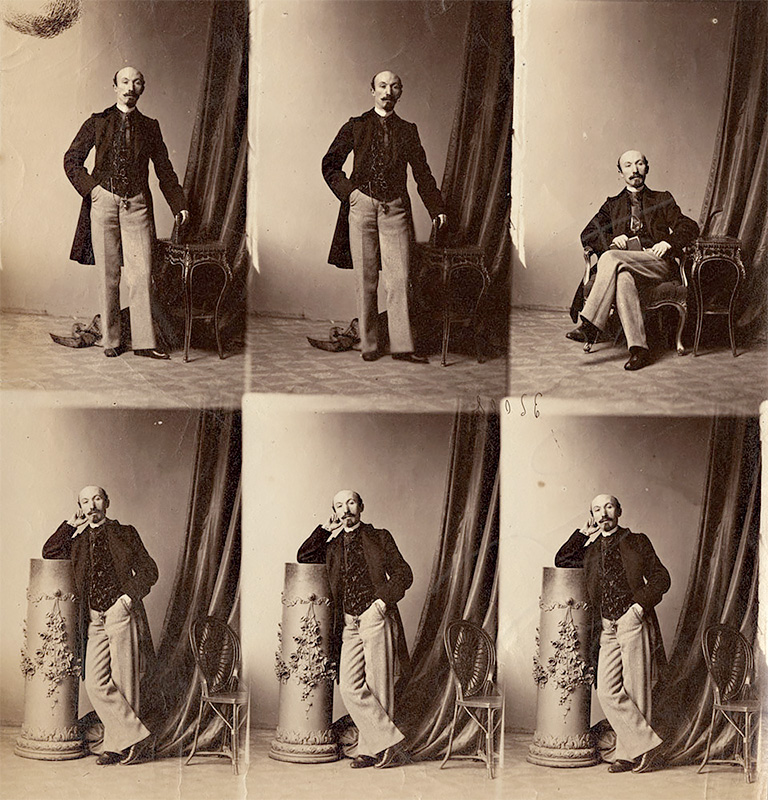 Man with Striped Pants and Fancy Vest 1860<p>© André Adolphe-Eugène Disdéri</p>