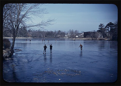 Skating, vicinity of Brockton, Mass 1940 ©Library of Congress<p>© Jack Delano</p>