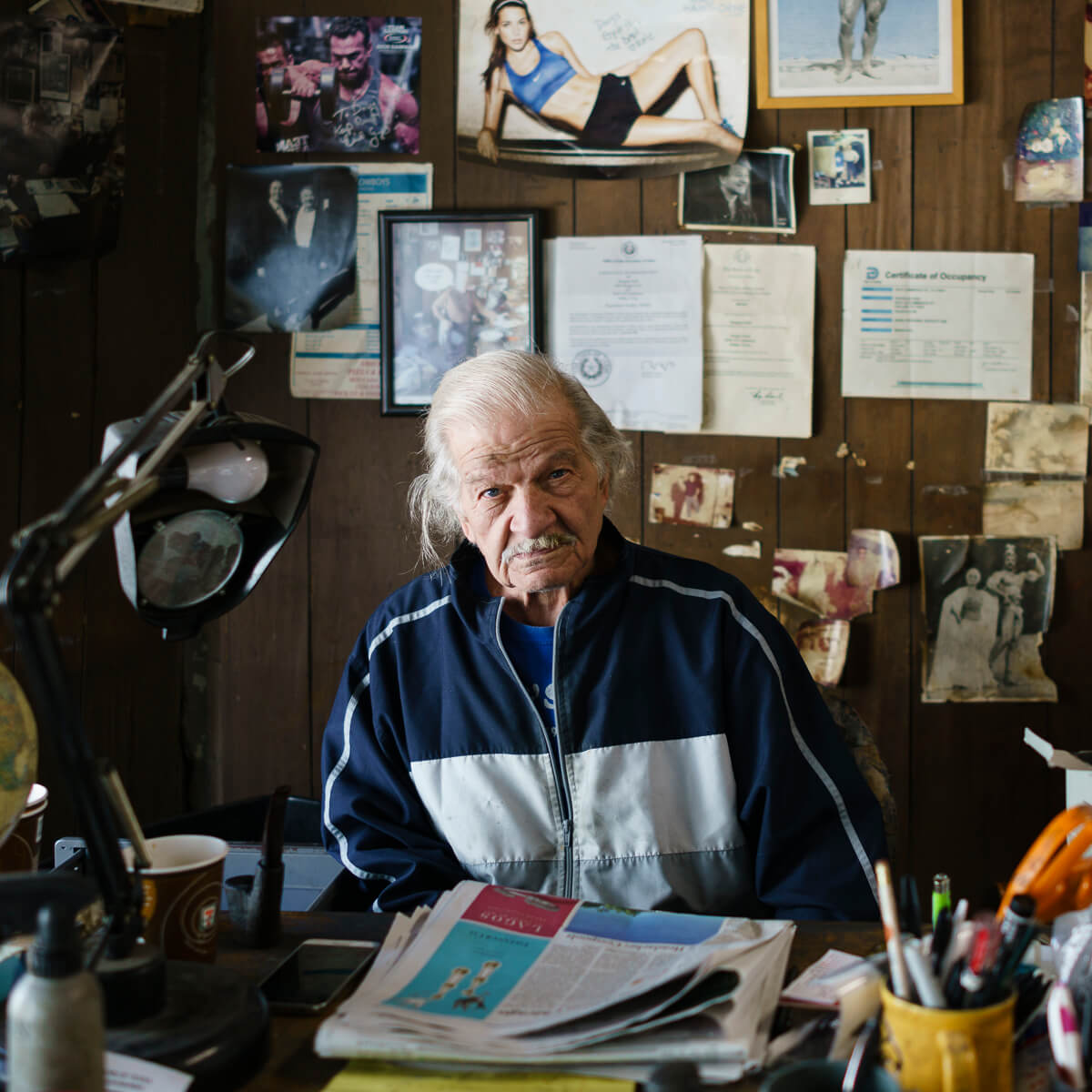 Doug At His Desk<p>© Norm Diamond</p>