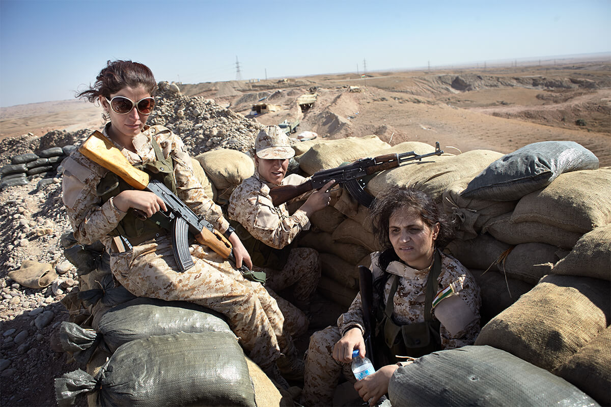 Ligne de front face Isis, Iraq<p>© Veronique De Viguerie</p>