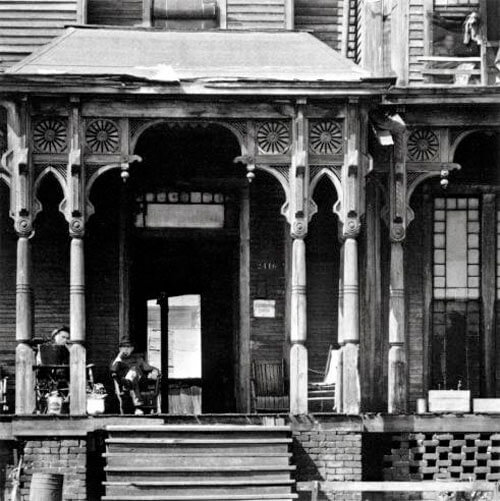 Boarding House Porch, Birmingham, Alabama, 1936<p>© Walker Evans</p>