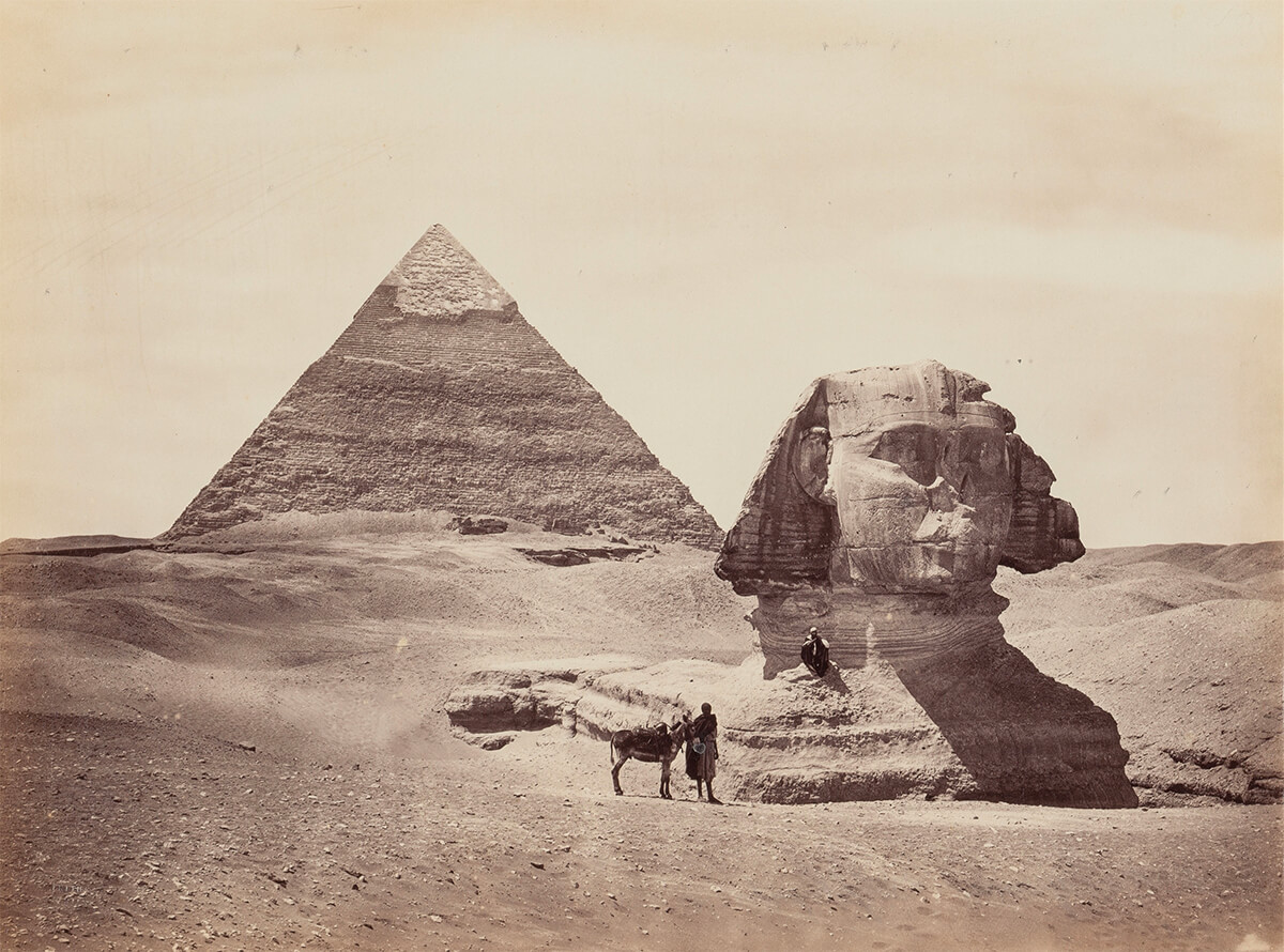 Pyramid & Sphinx, 1858<p>© Francis Frith</p>