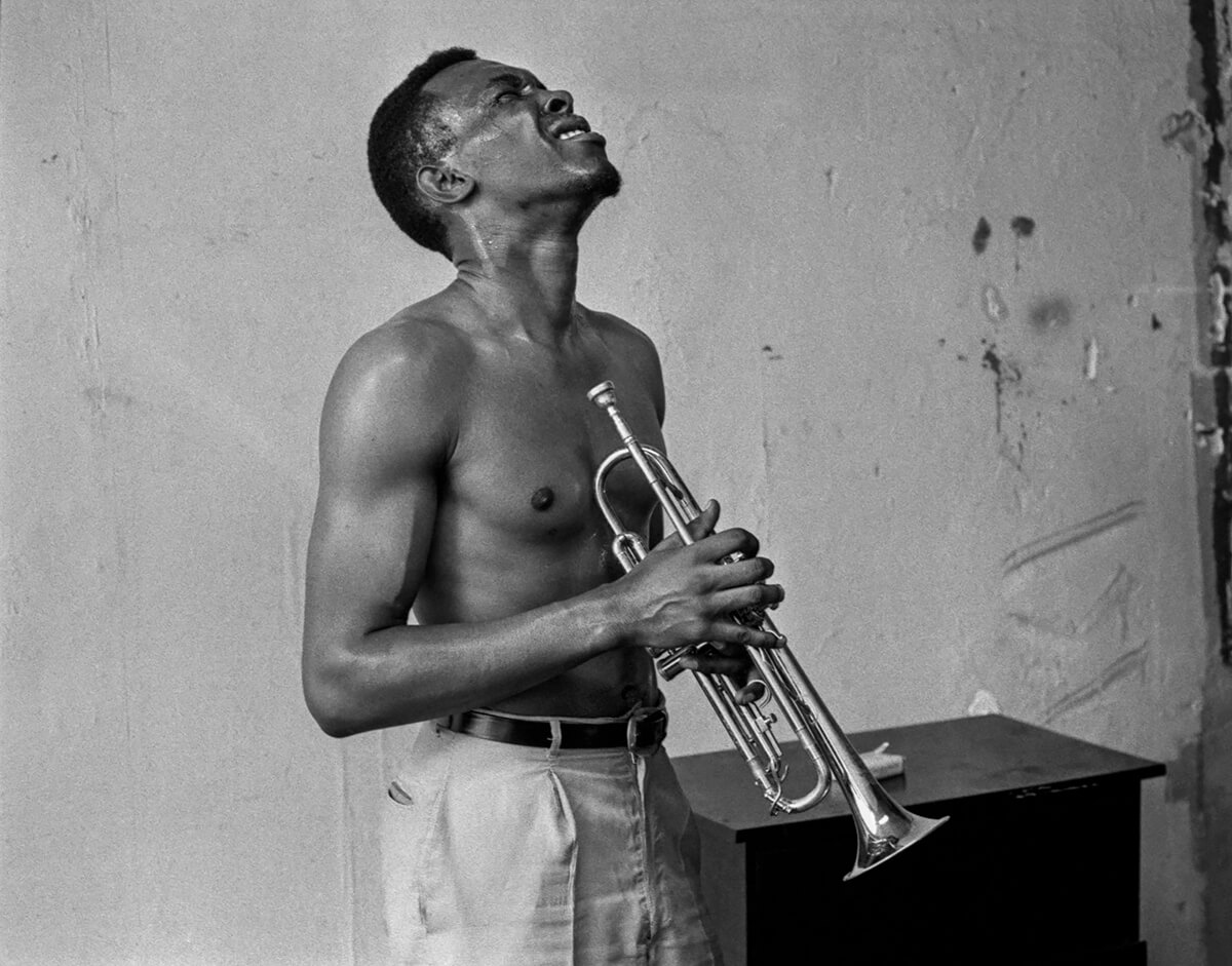 Jazz, Don Ayler 1966<p>© Larry Fink</p>