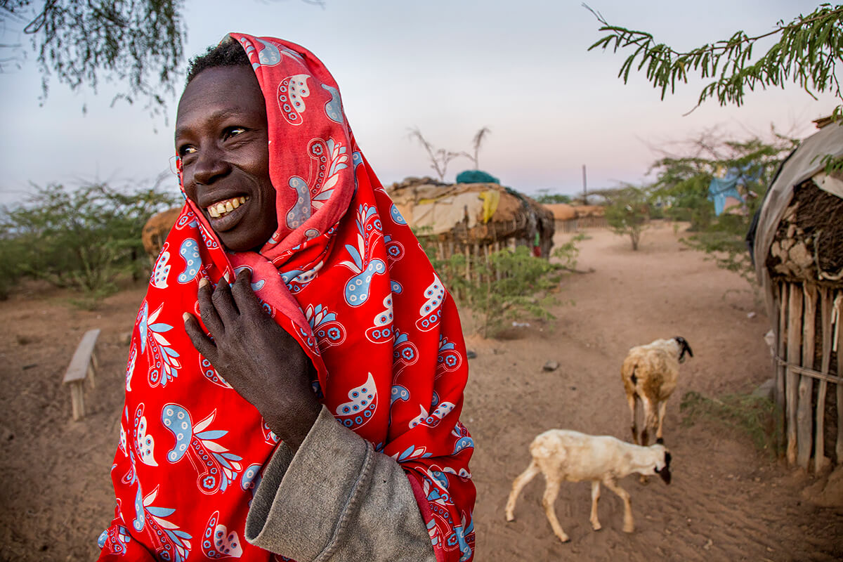 ”Every day I wake and smile to myself”. Norkorchom from Turkana moved to Umoja Ewaso Womens Village in Samburu north Kenya<p>© Georgina Goodwin</p>