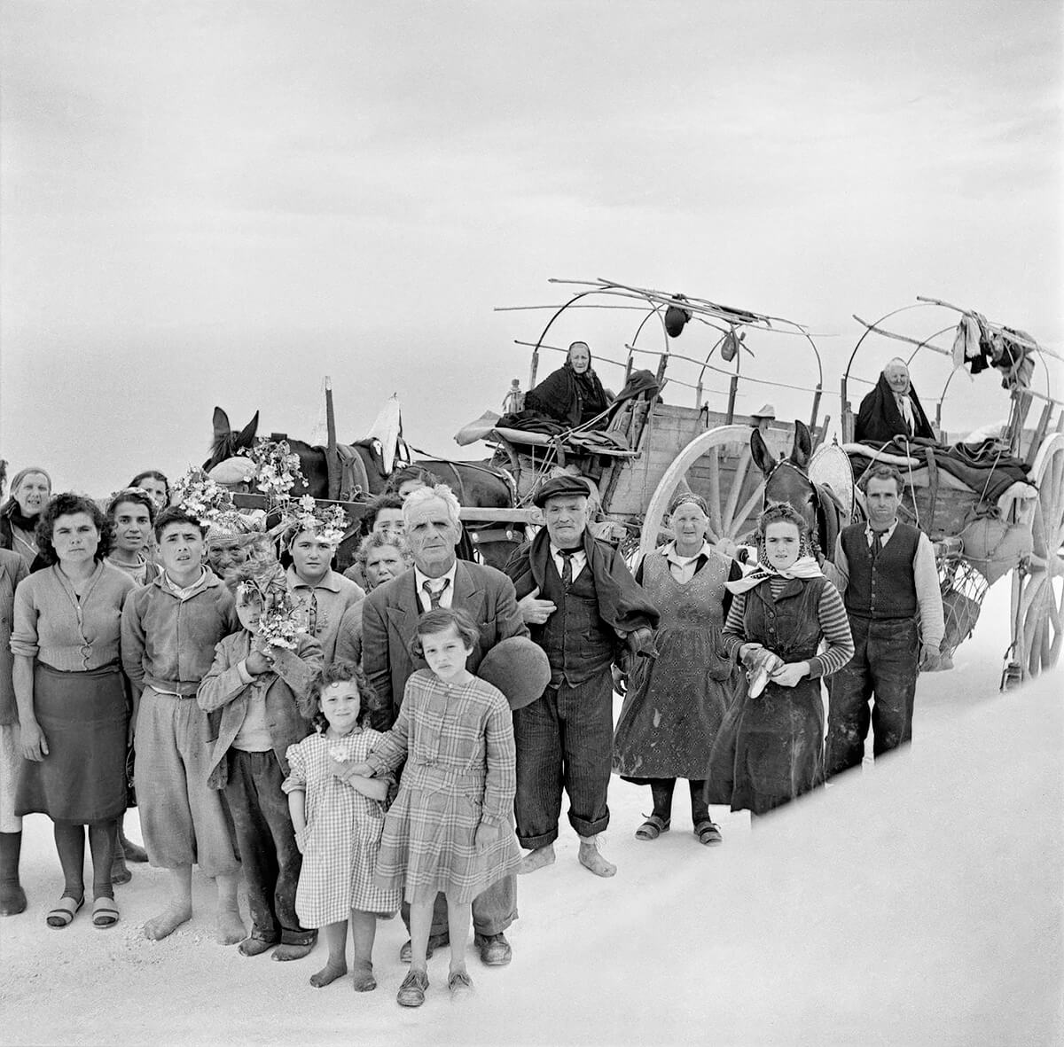 1950, Monte Gargano, Italy, pilgrims on their way to the sanctuary<p>© Frank Horvat</p>