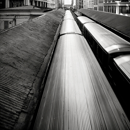 L-Trains at Madison/Wabash - Chicago, IL, 2013 <p>© Josef Hoflehner</p>