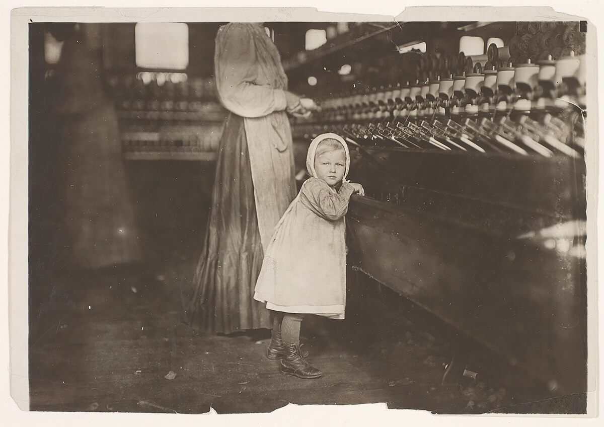 Ivey Mill, Hickory, N.C. Little one, 3 years old, who visits and plays in the mill. Daughter of the overseer. MET 1898 © CCO<p>© Lewis Hine</p>