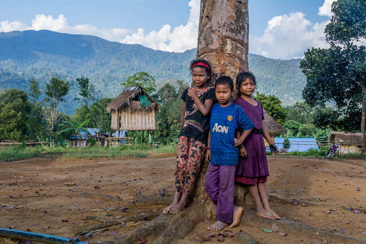 Temiar indigenous children in their mountain village, Malaysia<p>© Rod Harbinson</p>