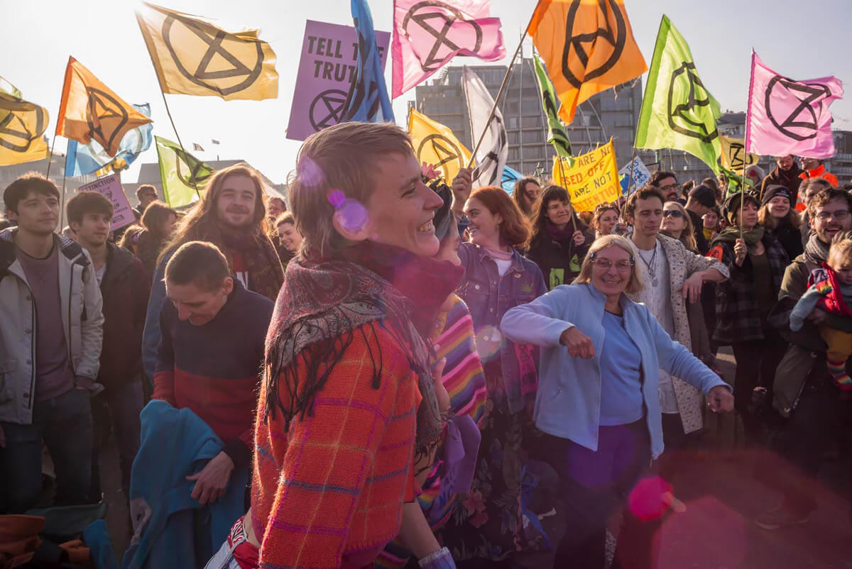 Extinction Rebellion occupy London Bridge.<p>© Rod Harbinson</p>