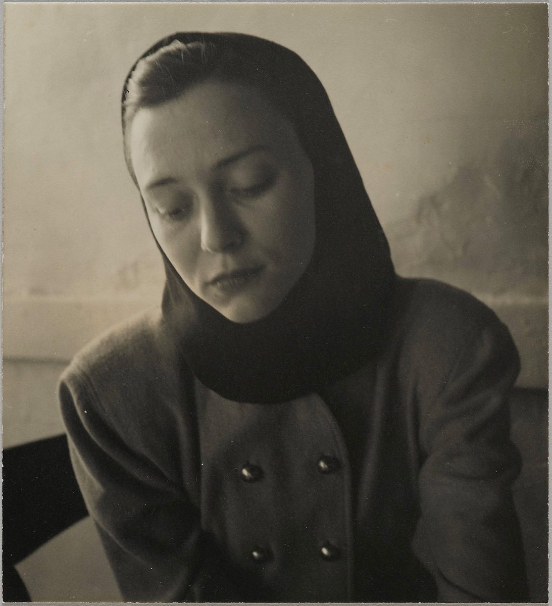 Untitled (Woman in a Hood) - Brooklyn Museum, Gift of Wallace B. Putnam from the estate of Consuelo Kanaga<p>© Consuelo Kanaga</p>