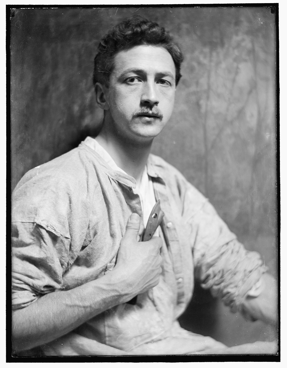 Chester Beach, the American sculptor (1881-1956), c. 1908, U.S. Library of Congress<p>© Gertrude Käsebier</p>