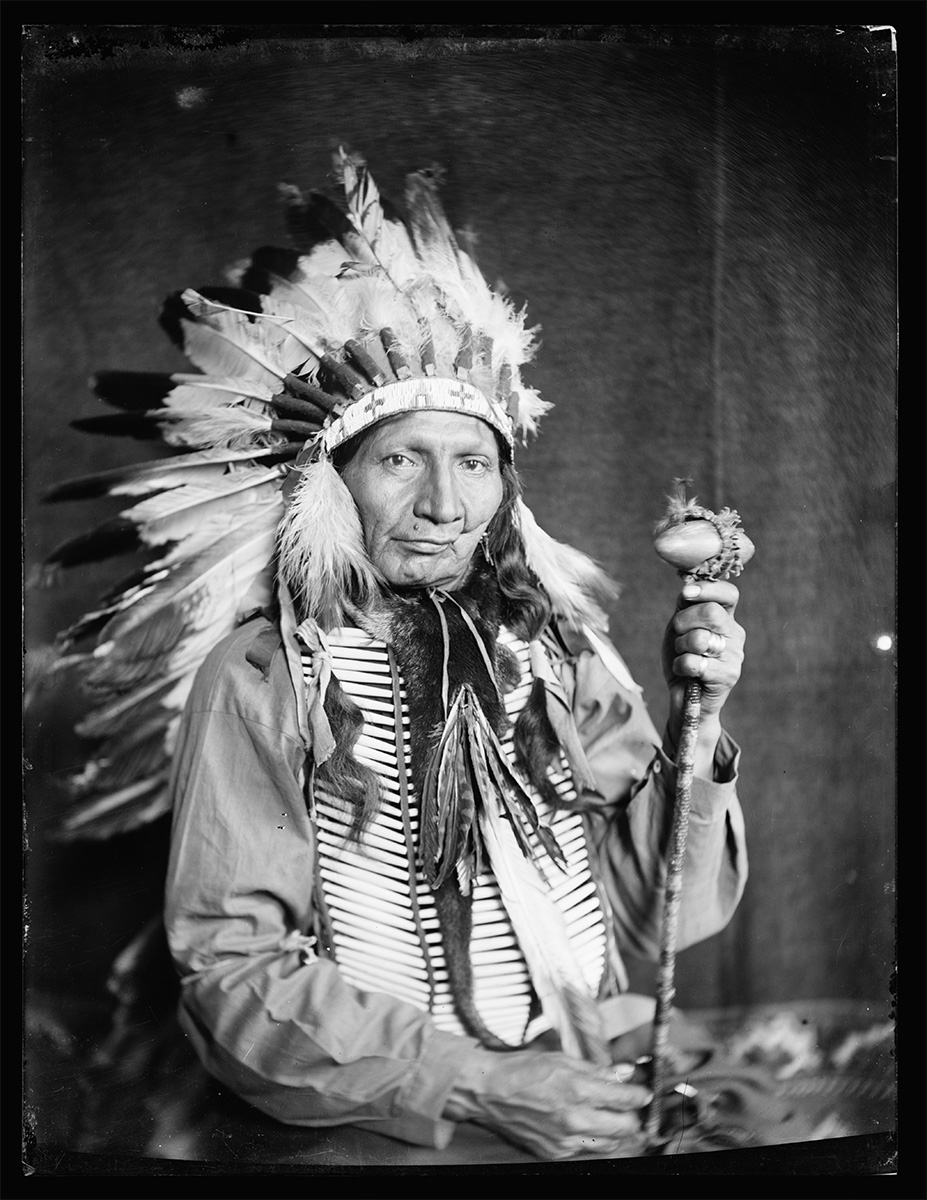 Red Horn Bull, a Sioux Indian from Buffalo Bill’s Wild West Show, c. 1900, U.S.