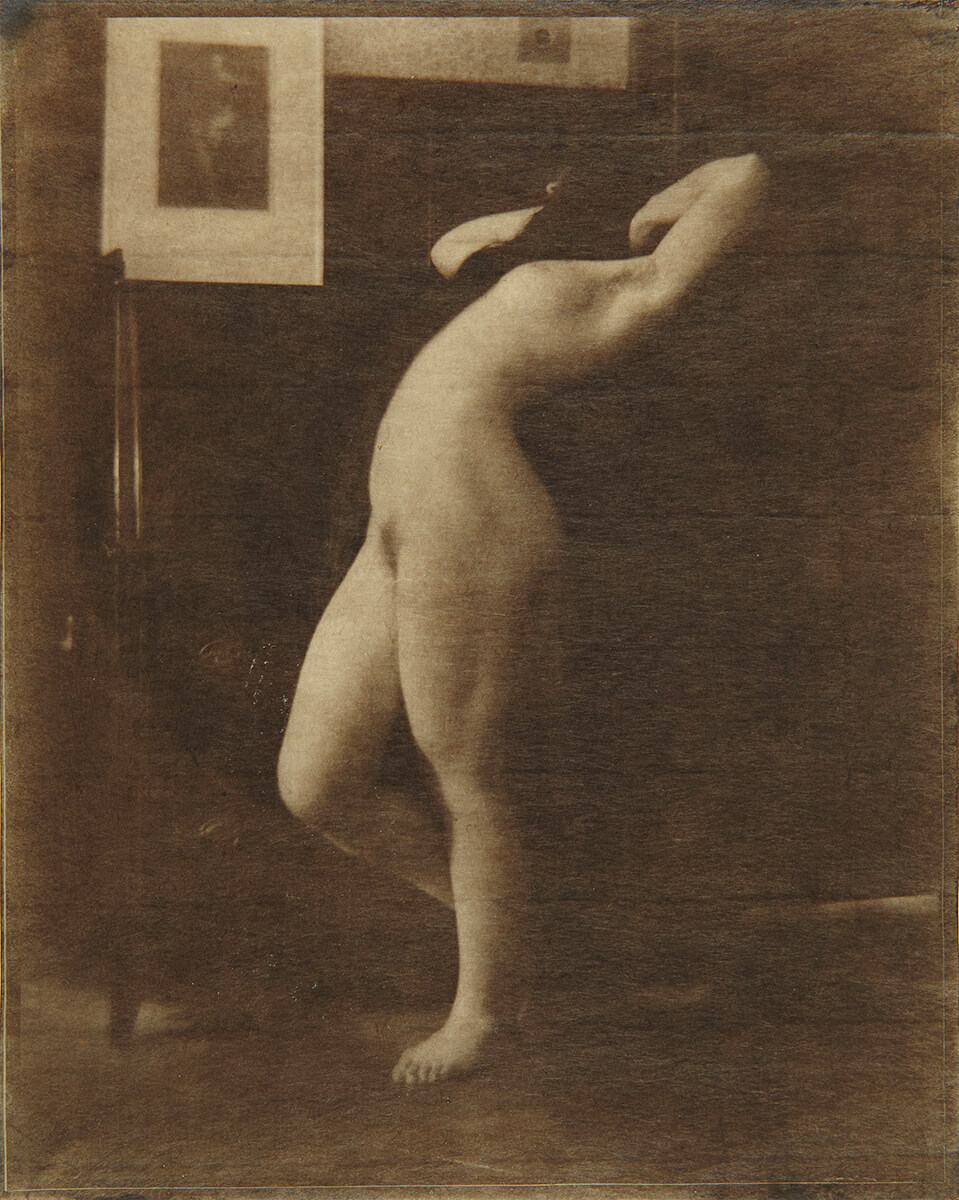Nude Study, Tyrol, 1907, Pigment print on Japanese tissue<p>© Heinrich Kühn</p>