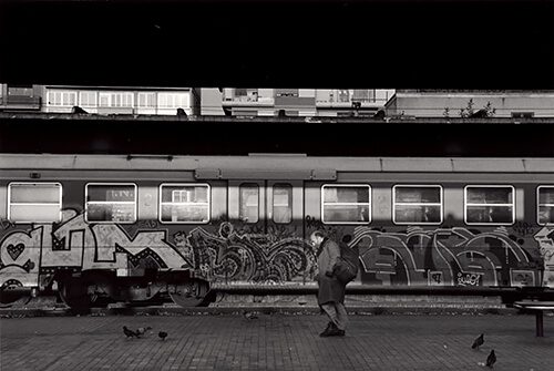 Graffiti Train, Florence Italy 1998<p>© Ernie Luppi</p>