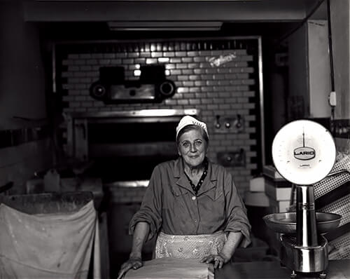 Ines Gianotti, Bakery Owner, Licciana Nardi, Italy 1981<p>© Ernie Luppi</p>