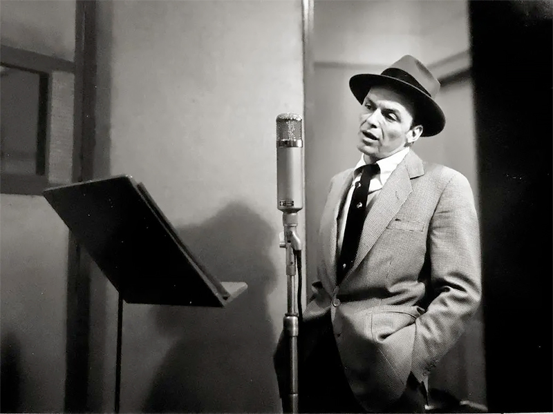 Frank Sinatra, NYC (singing), 1956<p>© Herman Leonard</p>