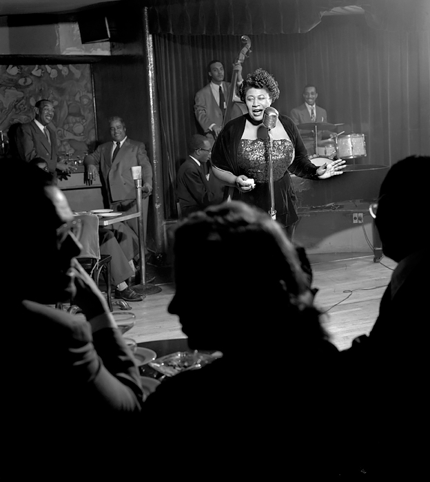 Ella Fitzgerald, NYC, 1949<p>© Herman Leonard</p>