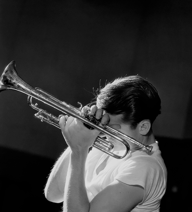 Chet Baker, NYC, 1956<p>© Herman Leonard</p>