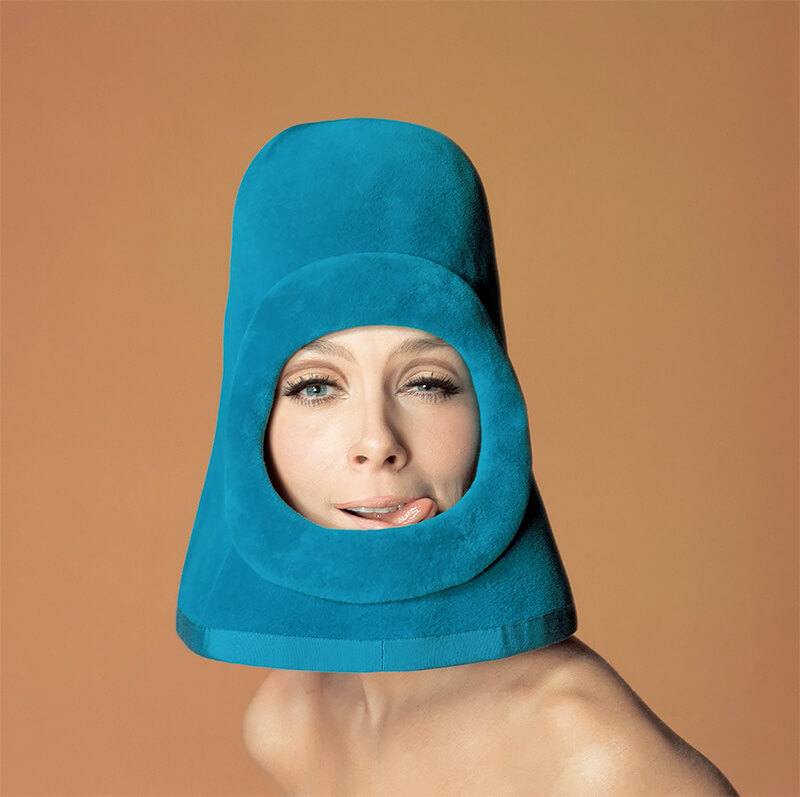 Model Olga, Fashion by Pierre Cardin for Ragazza pop cover, Rome 1972<p>© Jean-Daniel Lorieux</p>