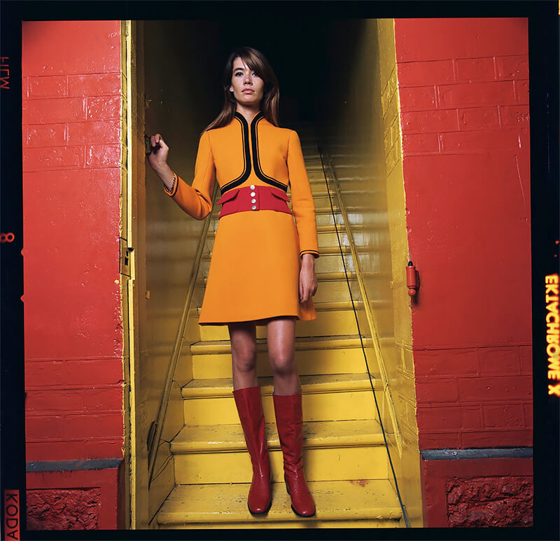 Françoise Hardy, Fashion by Louis Féraud 1970<p>© Jean-Daniel Lorieux</p>