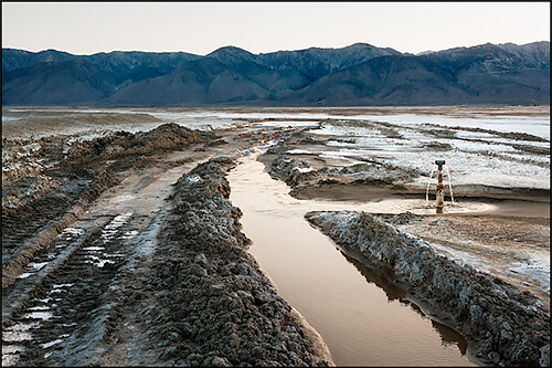 LADWP Shallow Flood Irrigation Ditch, Owens Lake, CA, 2012 <p>© Jennifer Little</p>