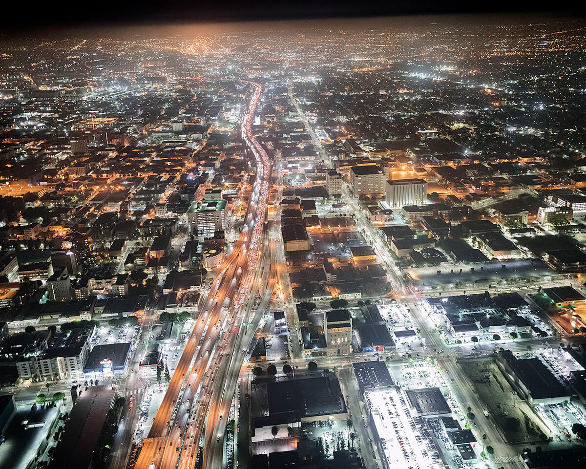 Looking East From Figuroa, Los Angeles, 2016<p>© Michael Light</p>