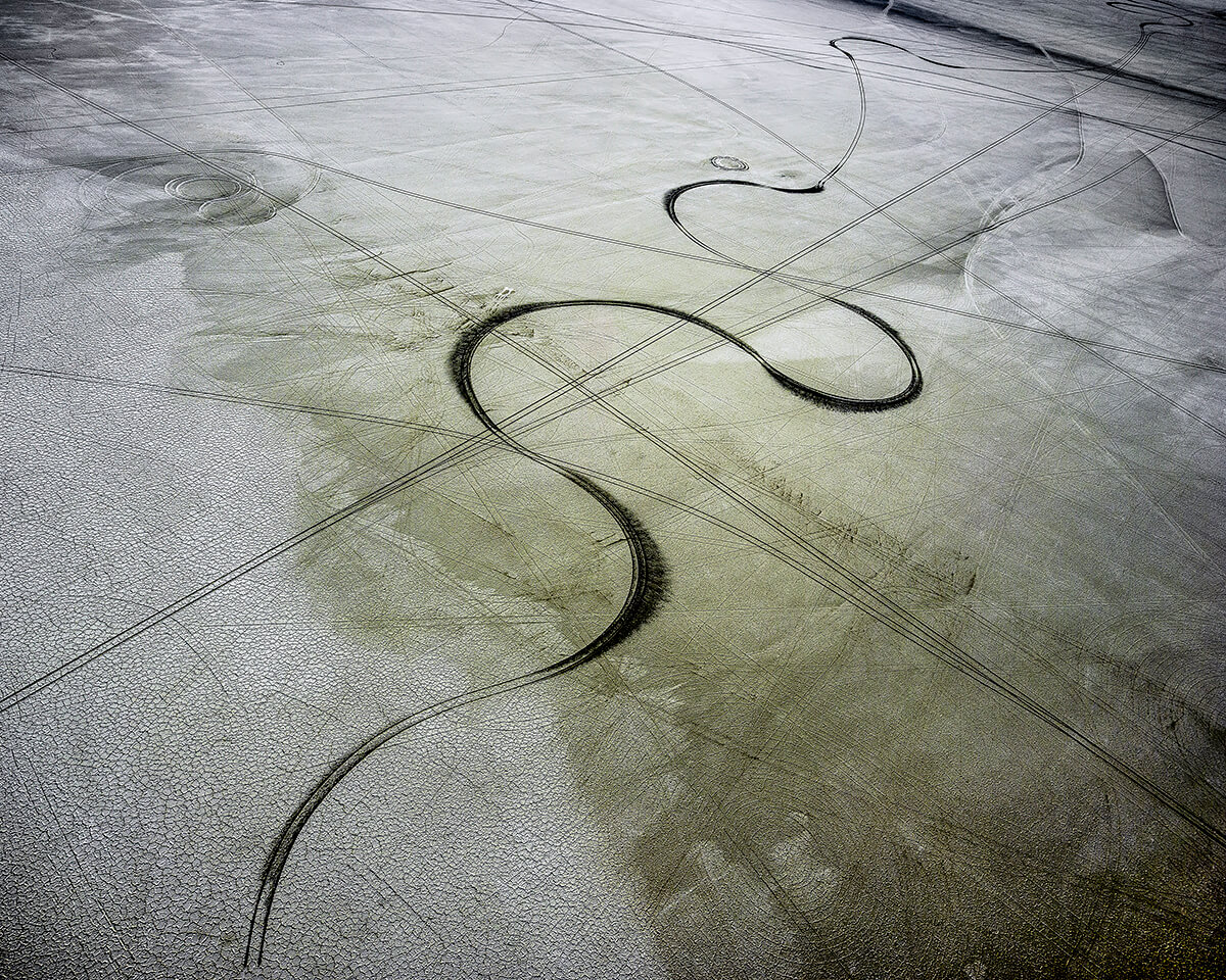 Salt Track Looking Northwest, Wendover, Utah, 2017<p>© Michael Light</p>