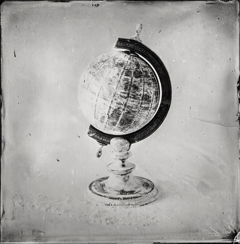 General Theory of the Heavens, Snow Ball, Ambrotype on Black Glass<p>© Patricia Lagarde</p>