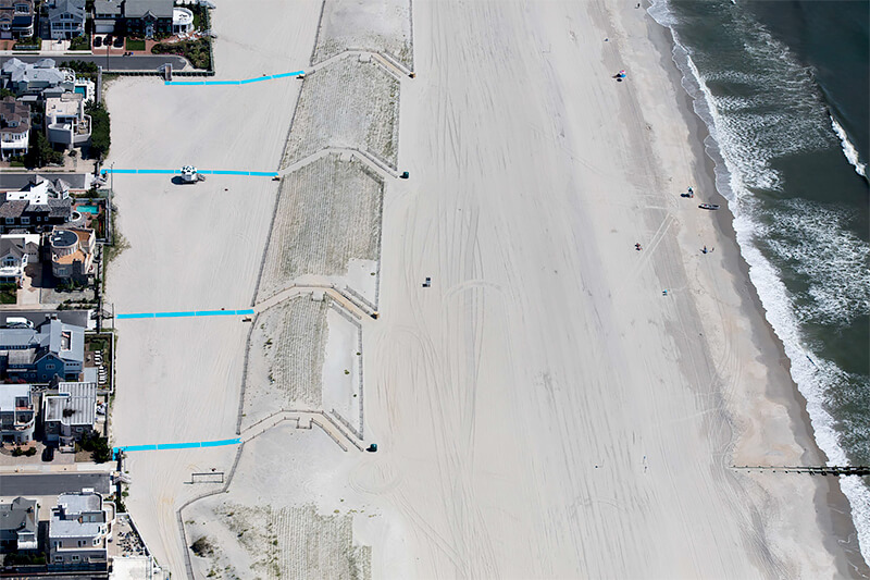 Artificial Dune Protection and Blue walks, Margate City, New Jersey 2018<p>© Alex MacLean</p>