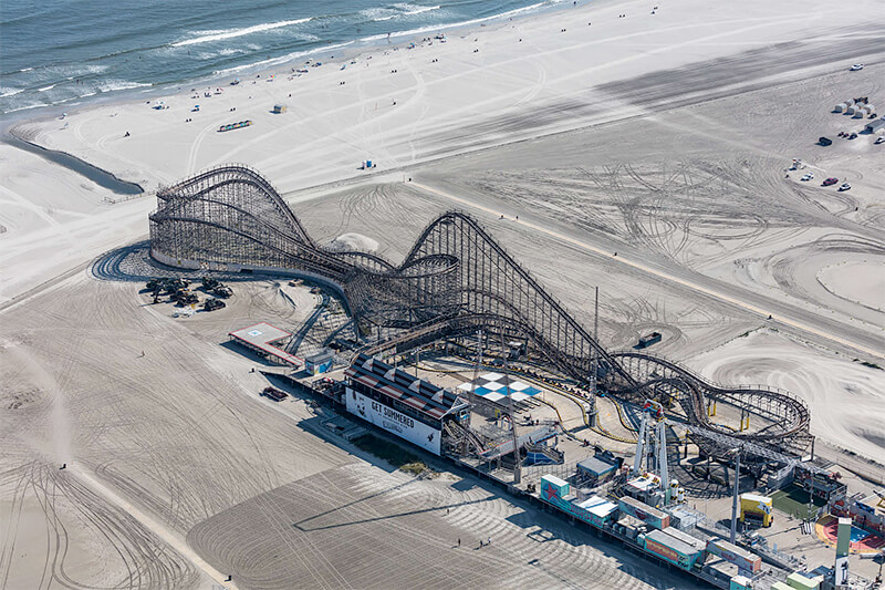 Wildwood Roller Coaster, Wildwood, New Jersey 2018<p>© Alex MacLean</p>