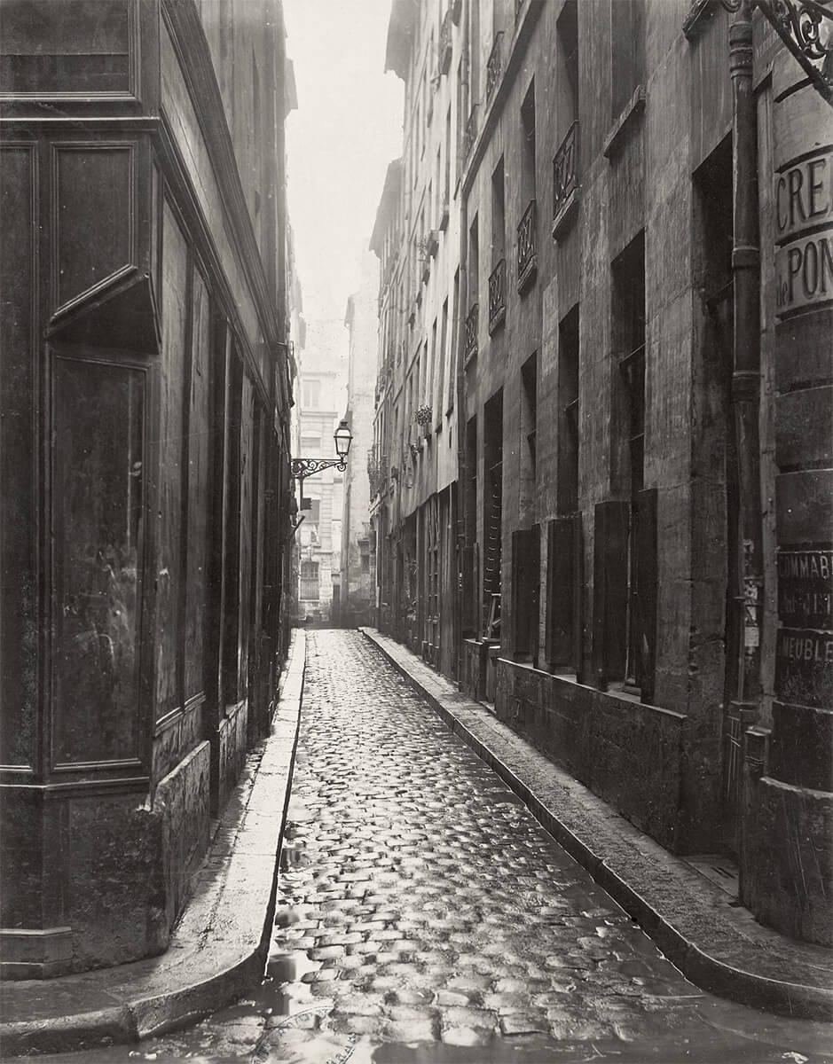 Rue Basse des Ursins, Paris, France, circa 1853–70 - Gift; Government of France; 1880<p>© Charles Marville</p>