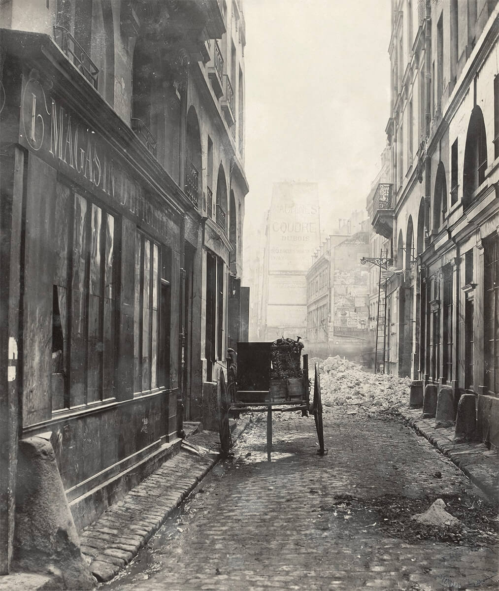 Rue Estienne (de la rue Boucher), Paris, France, circa 1853–70 - Gift; Government of France; 1880<p>© Charles Marville</p>