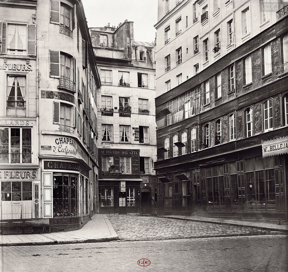 Rue du Haut-Moulin, Paris, France, circa 1853–70 - Gift; Government of France; 1880<p>© Charles Marville</p>