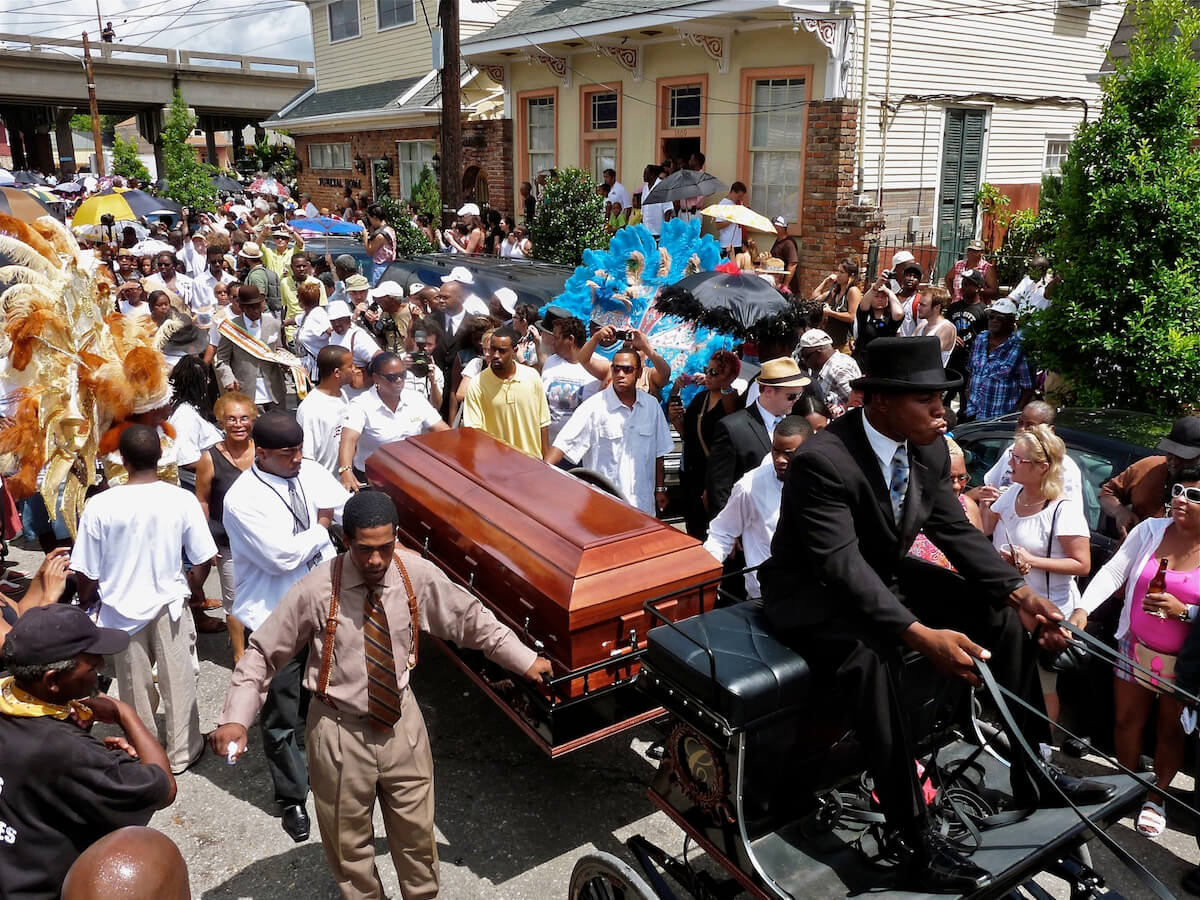Uncle Lionel Baptiste Sr. Jazz Funeral, New Orleans, 2012<p>© Charles Muir Lovell</p>