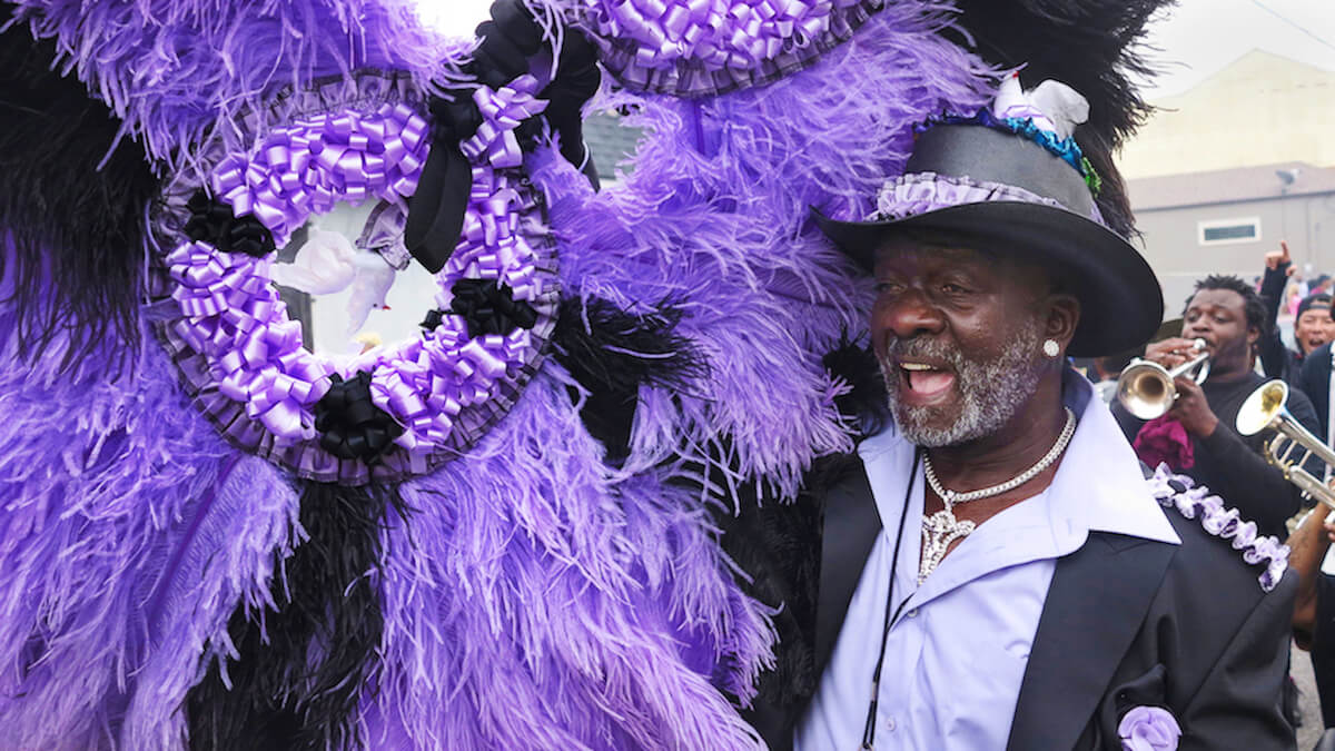 Young Men Olympian Junior Benevolent Association Second Line, New Orleans, 2015<p>© Charles Muir Lovell</p>