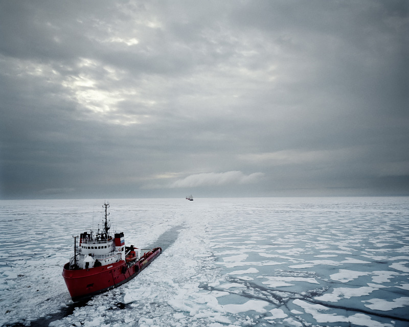 A Nordic Odissey: Northern Sea Route from Murmansk (Russia to Hunghua China) on board the Vessel Nordic Odyssey. 70°09’N 173°40’E 2012<p>© Davide Monteleone</p>