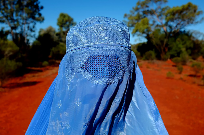 Blue Burqa #6, 2014<p>© Fabian Muir</p>