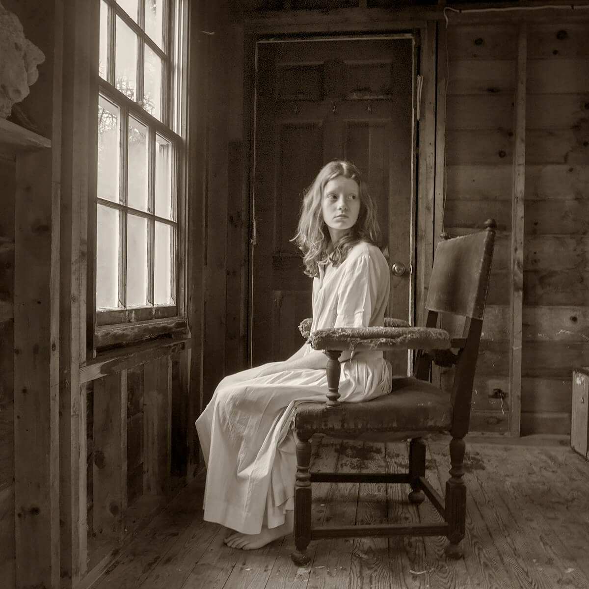 Lauren in the garden shed<p>© Jack Montgomery</p>