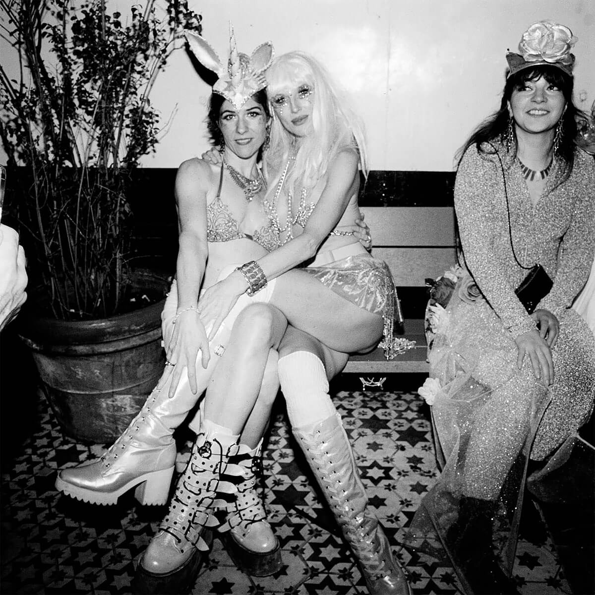 Unicorn, Blonde, & Boots, House of Yes 7th Anniversary, Bushwick Brooklyn, NY, January 2023<p>© Meryl Meisler</p>