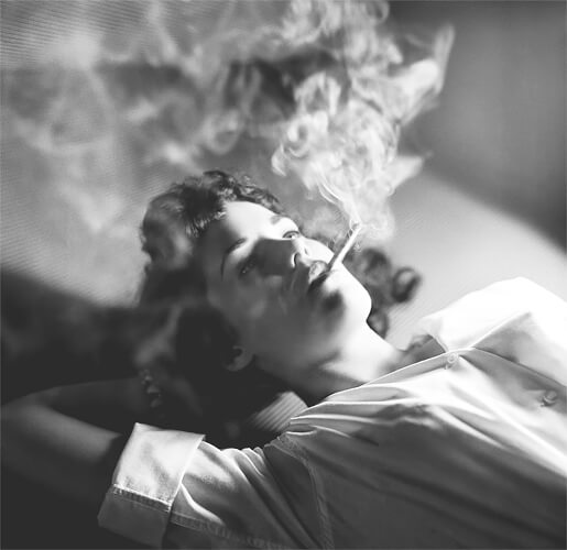 Girl Smoking<p>© Michael Philip Manheim</p>