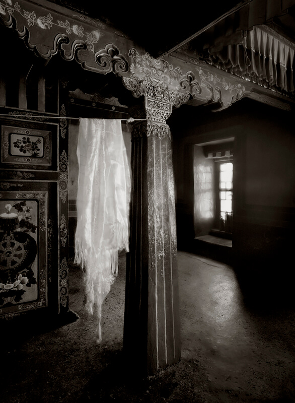 Interior, Hanging Prayer Scarves (Khana) Potala Palace, Lhasa, Tibet 2006<p>© Richard Murai</p>