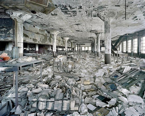 Detroit Public Schools Book Depository, The ruins of Detroit 2007<p>© Yves Marchand & Romain Meffre</p>