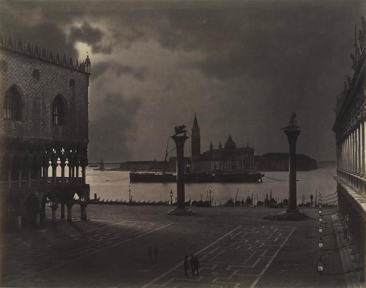 Saint Mark’s Looking toward San Giorgio Maggiore, in Moonlight, circa 1870 - Dudley P. Allen Fund, Cleveland Museum of Art<p>© Carlo Naya</p>