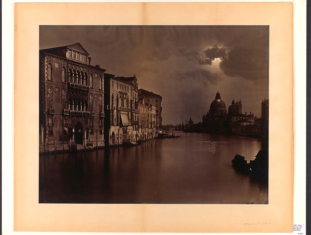 Night View of the Grand Canal, Venice, circa 1875 - Gift of Estate of Emily Delafield Floyd, 1961, Metropolitan Museum of Art<p>© Carlo Naya</p>