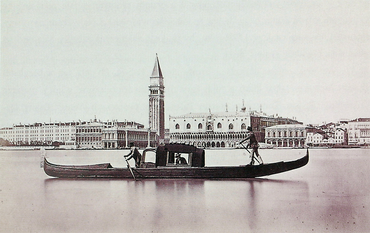 A tourist in a gondola, circa 1860 - National Museum, Warsaw<p>© Carlo Naya</p>