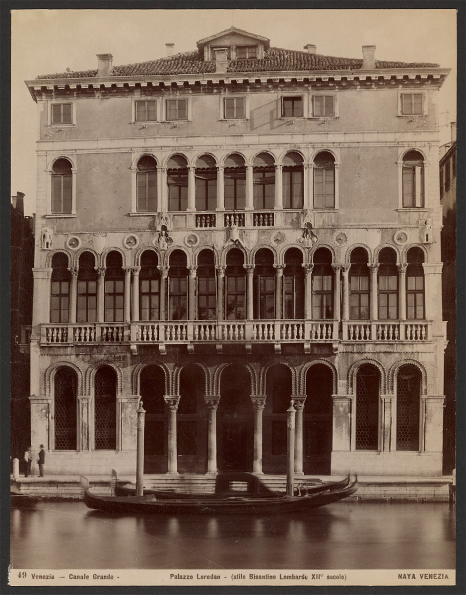 Loredan Palace, about 1860–1880 - J. Paul Getty Museum<p>© Carlo Naya</p>