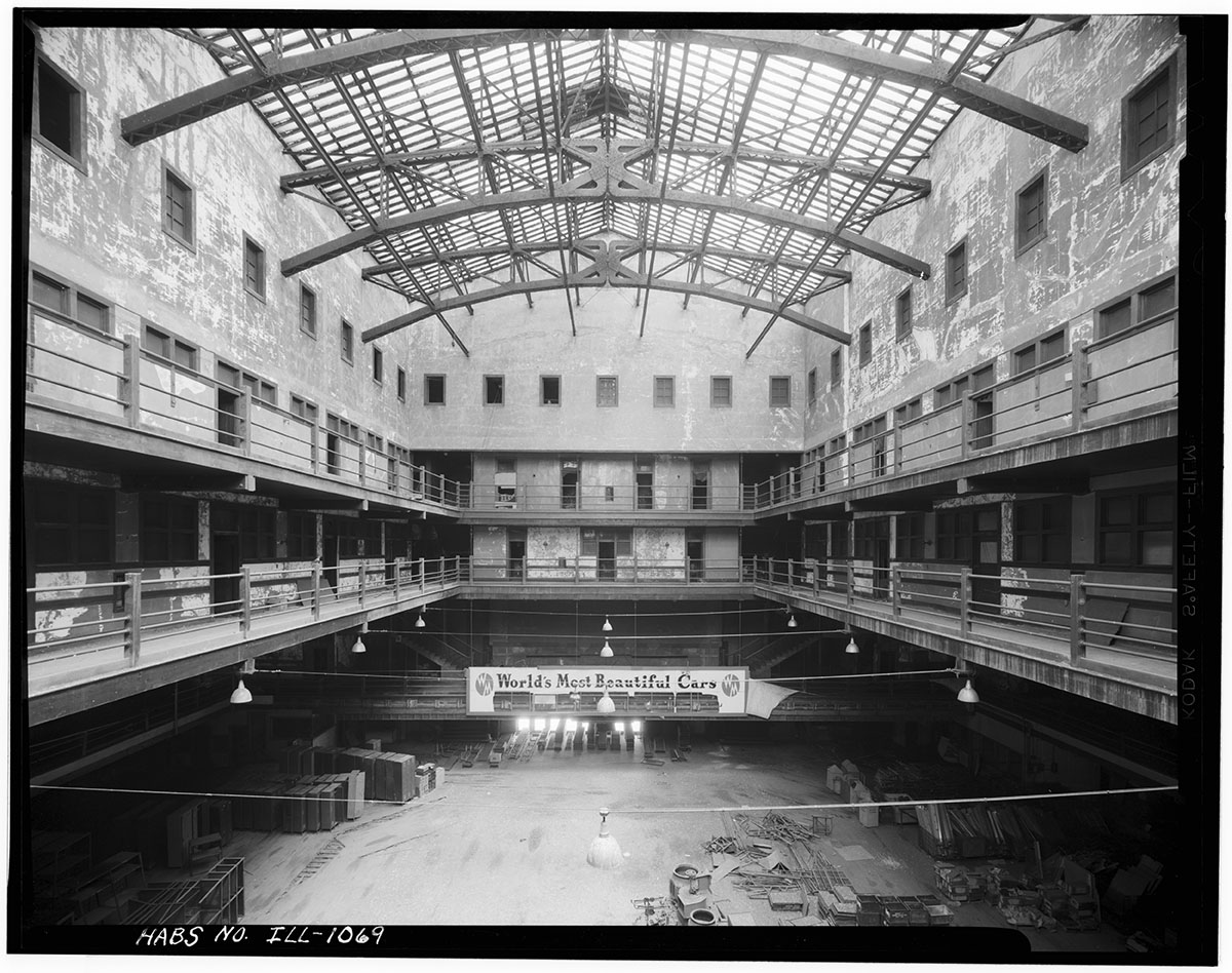 Historic American Buildings Survey Richard Nickel, Photographer July 1967 INTERIOR BEFORE DEMOLITION - First Regiment Infantry Armory, 1552 South Mich<p>© Richard Nickel</p>