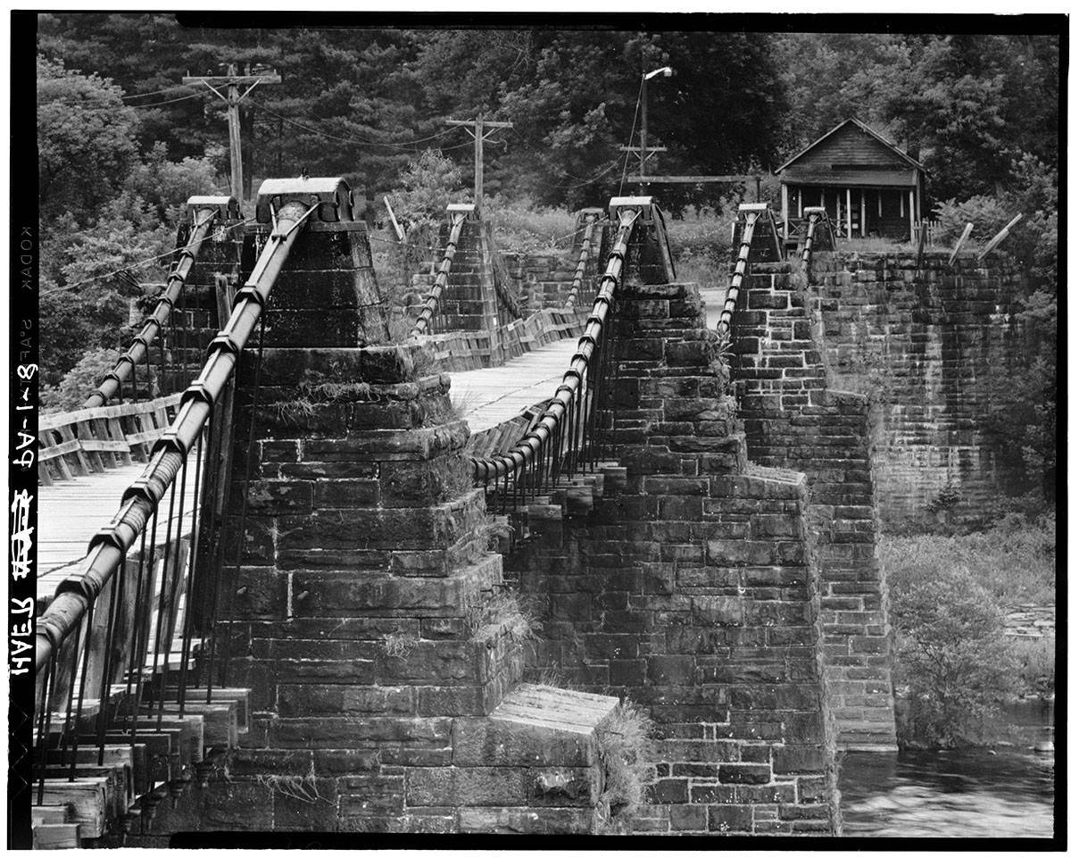 Delaware and Hudson Canal, Delaware Aqueduct, Spanning Delaware River, Lackawaxen, Pike County, PA<p>© David Plowden</p>