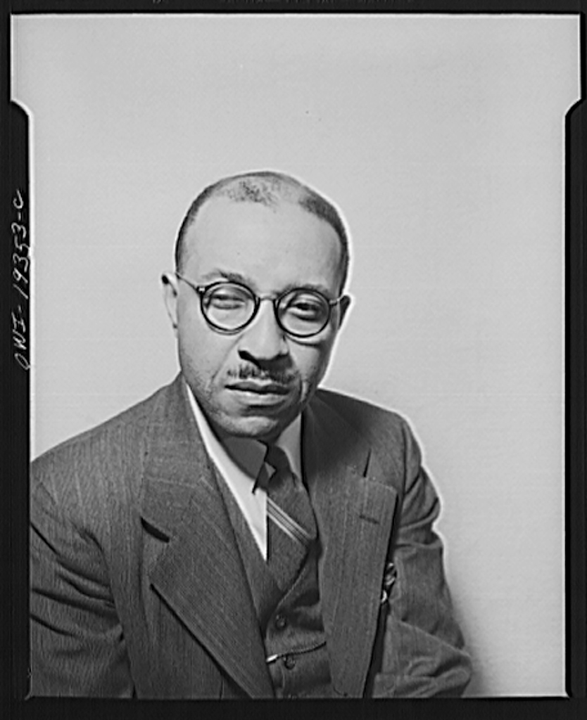 Portrait of Dr. Charles Johnson, sociologist at Fisk University, Nashville, Tennessee (1935-1945)<p>© Gordon Parks</p>